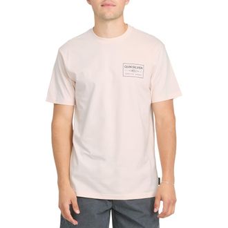 Quiksilver Stamped Short Sleeve Graphic Cotton T-Shirt in Rosewater at Nordstrom, Size Xx-Large