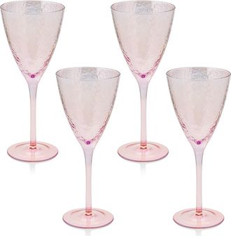 Zodax Set of 4 Aperitivo Red Wine Glasses in Pink at Nordstrom Rack