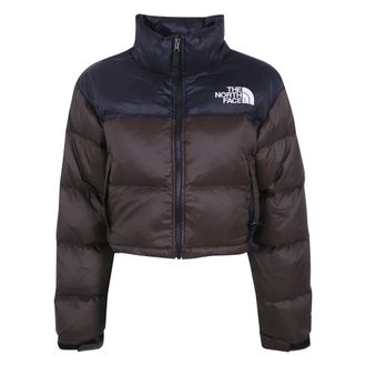 The North Face Nuptse Short Jacket - Dames - Sport - Bruin - Maat: XS Leer