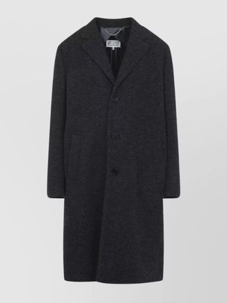 Maison Margiela tailored coat with notched lapel and back vent