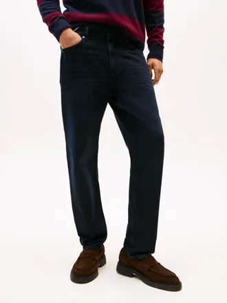 Tommy Hilfiger Tapered-fit-Jeans TOMMY HILFIGER HARLEM, Herren, Gr. 31, L&auml;nge 30, schwarz (windum blau schwarz), Denim/Jeans, Obermaterial: 100% Baumwolle, regular f