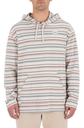 Hurley OG Stripe Hooded Poncho in Bone at Nordstrom, Size Xx-Large