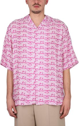 GCDS Monogram Waved Shirt-Uomo