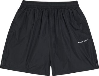 Mki Miyuki Zoku Hyperlight Logo-print Shell Shorts - Black - XL