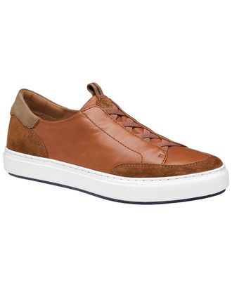 Johnston & Murphy Anson Stretch Lace To Toe Leather Sneaker