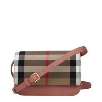 Burberry Damens Beutel Beige/Palisanderstoff