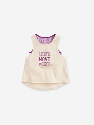 Vertbaudet M&auml;dchen Sport-Set: Bustier & Top wollwei&szlig;