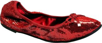 Ninety Union Sequin Ballerina Flat in Red at Nordstrom Rack, Size 5
