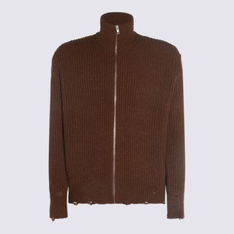 Maison Margiela Sweaters Marrone-Uomo