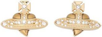 Vivienne Westwood NEW DIAMANTE HEART EARRINGS