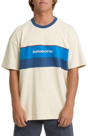 Billabong Simulator Chest Stripe Cotton T-Shirt in Oatmeal at Nordstrom, Size X-Large