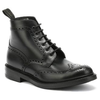 Loake Bedale Leather Mens Ankle Boots - Black - Size:UK 10.5