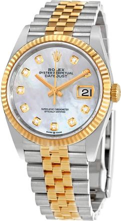 Rolex Datejust 36 Mother of Pearl Diamond Dial Mens Watch 126233MDJ