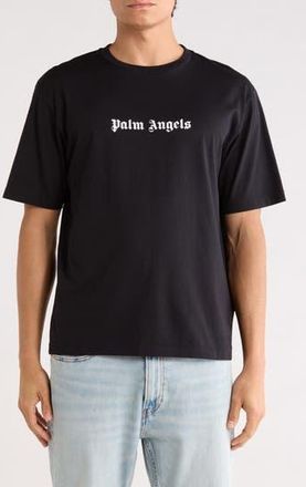 Palm Angels Logo Graphic T-Shirt in Black White at Nordstrom Rack, Size X-Large