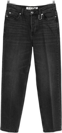 John Richmond Tailored Black Jeans With Subtle Ring Detail