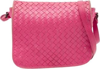 Bottega Veneta Pre-owned Cross Body Bags, female, Pink, Size: ONE SIZE Pre-owned Crossbody Bag