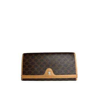 Celine Pre-owned Wallets, female, Brown, Size: ONE SIZE Pre-owned Long Wallet