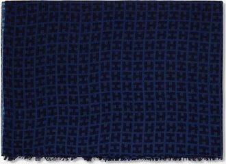 Hemisphere Monogramm-Schal aus Kaschmir und Seide Radeombre