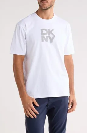 DKNY Dorsey Dot Graphic T-Shirt in White at Nordstrom Rack, Size X-Large