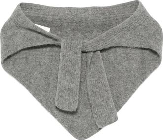 Jacquemus Alpaca Driekant Sjaal - Heren - Accessoires - Grijs - Maat: ONE Size Wol