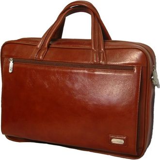 K-Cliffs Full Grain Leather Executive Portfolio 15.5 x 11 x 3 in. Brown
