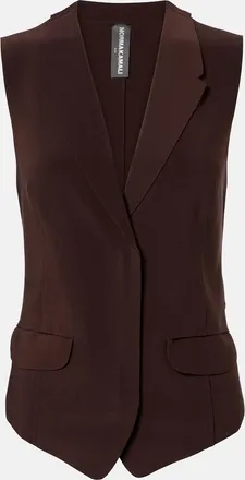 Norma Kamali Cr&ecirc;pe vest