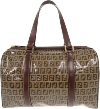 Fendi Pre-owned Handbags, female, Brown, Size: ONE SIZE Pre-owned Canvas Handbag
