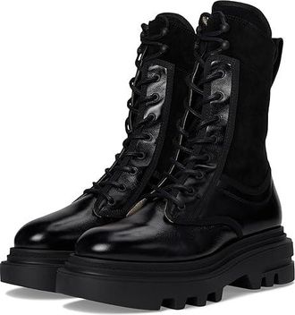 AllSaints Alexia Boot Womens Boots Black Shine : 10 M, Leather