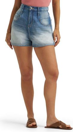 Lee Flirty High Waist Denim Shorts in Sun Burst at Nordstrom, Size 29