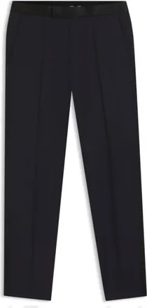 BOSS ONE Slim-fit tuxedo pants in virgin wool serge