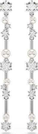 Swarovski Tijdloze Oorbellen voor Volwassenen - Dames - Oorbellen - Grijs - ONE Size - Accessoires
