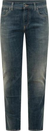 Dolce & Gabbana Jeans - Heren - Slim Fit Jeans - Blauw - XL - Denim - Jeans