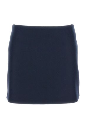 Sportmax Low-Rise Wool Mini Skirt With Back Darts And Hidden Zip Closure