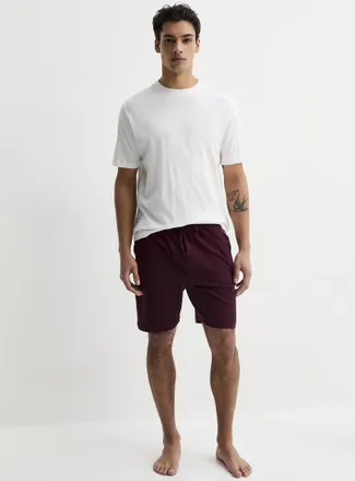 Le 31 Mens Brushed organic jersey lounge short