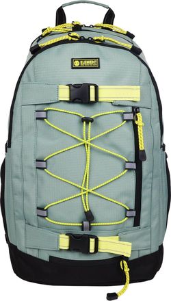 Element Ripstop Backpack- Durable Outdoor and School Bag with Skate Straps and Multiple Compartments- Grey