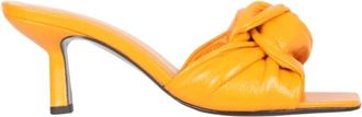 by FAR Curve Muiltjes met Hak - Dames - Muiltjes - Oranje - 37 EU - Leer - Schoenen