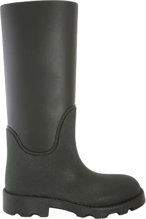 Burberry Rubber Marsh Calf-Length Rain Boots, Brand Size 37 (US Size 7)