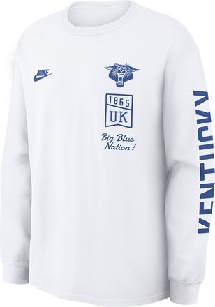 Nike Kentucky Legacy Nike Mens College Long-Sleeve T-Shirt in White | 04T910AUKV-4MX