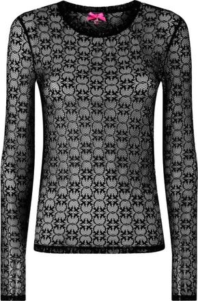 Pinko Rover Sweater - Dames - Longsleeves - Zwart - L - Polyester - Tops