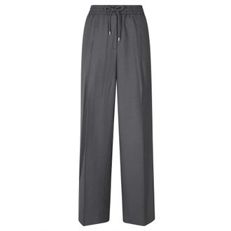 Michael Kors Geplooide Track Pant - Dames - Broeken - Grijs - Maat: S Zijde