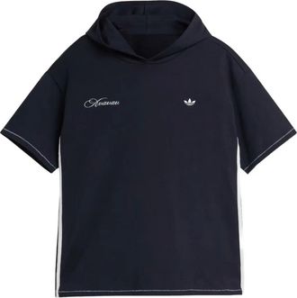 adidas T-shirt con righe - Nero