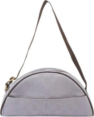 Gucci Pre-owned Shoulder Bags, female, Purple, Size: ONE SIZE Pre-owned GG Canvas Shoulder bag
