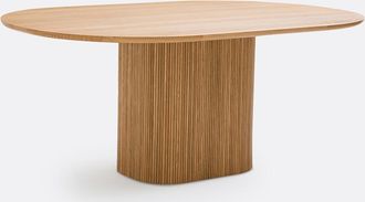 La Redoute Interieurs Ovale eettafel, eikenfineer, voor 6 tot 8 couverts, Tamula