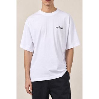 Off-white Mens White Cotton Oversized Shirt, Size S