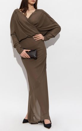 Entire studios Draped Dress, Womens, Brown