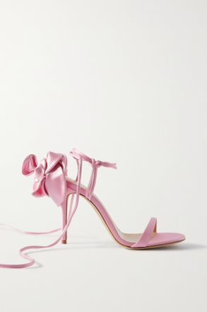 Magda Butrym Sandali In Raso Con Applicazione - Rosa