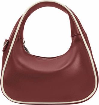 Melie Bianco Womens Sarita Recycled Vegan Leather Top Handle Bag In Burgundy