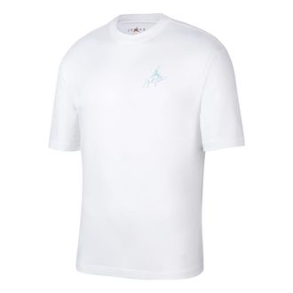 Nike Mens Nike Logo Printing Casual Round Neck Short Sleeve White T-Shirt DZ4055-100