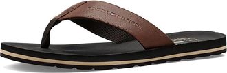 Tommy Hilfiger Odunan Mens Sandals Cognac/Dark Coffee 210 : 12 D - Medium, Faux Leather