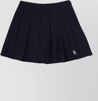 Sporty & Rich wool pleated mini skirt